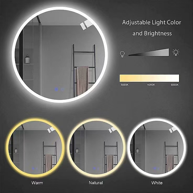 Circle LED Mirror for bathrooms
