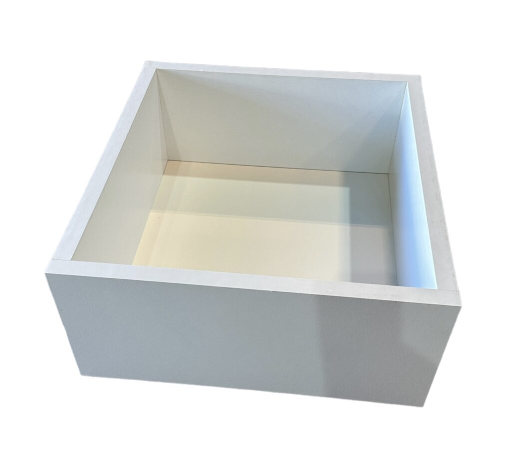 White Melamine Drawer Boxes Manufacturing