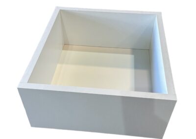White Melamine Drawer Boxes Manufacturing