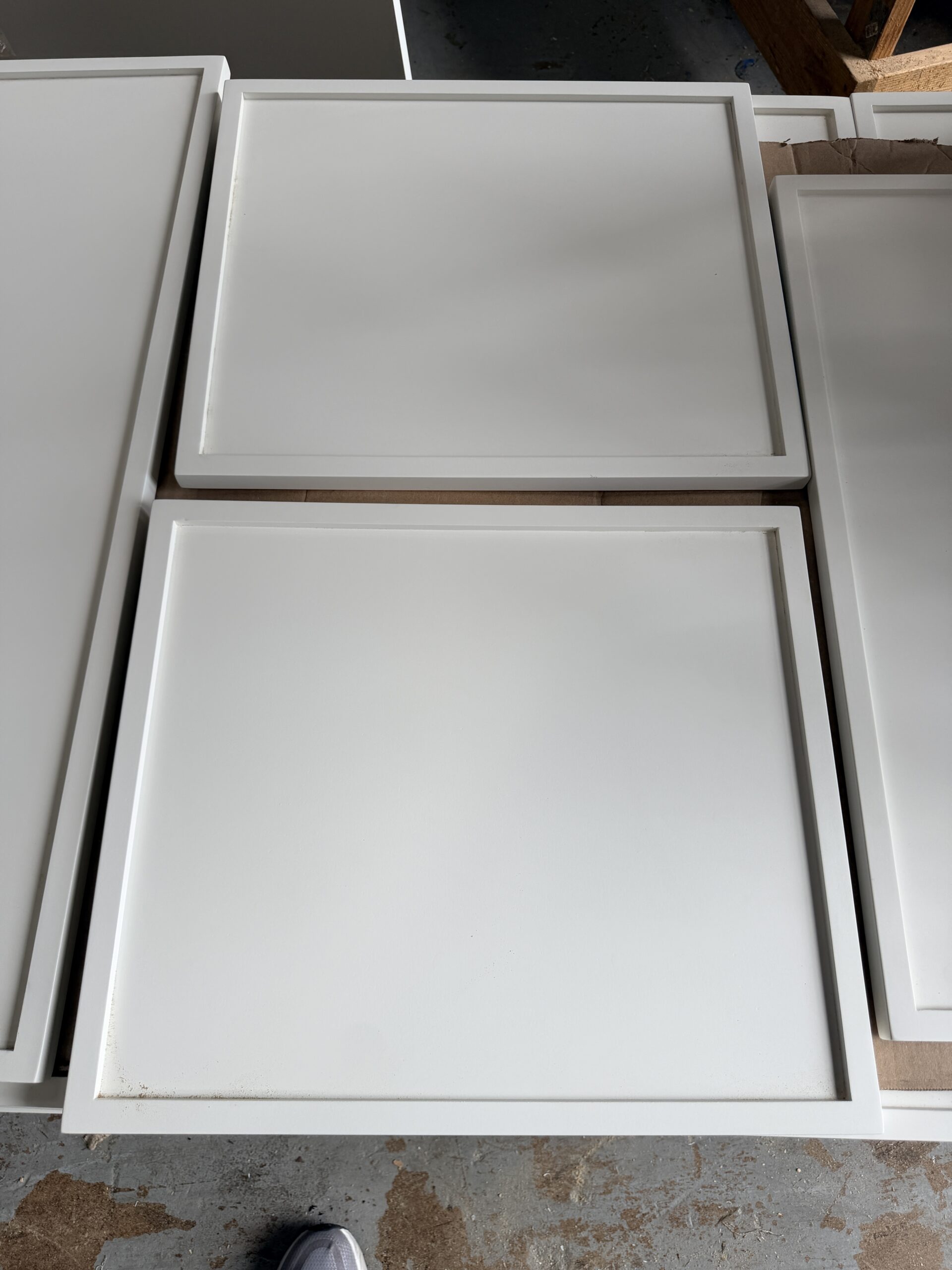 White Slim Shaker Doors